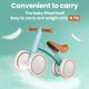 thumbnail image 3 of Bicicleta de equilibrio Fealarfaith para 10 a 36 meses con 4 ruedas luminosas, 3 of 8