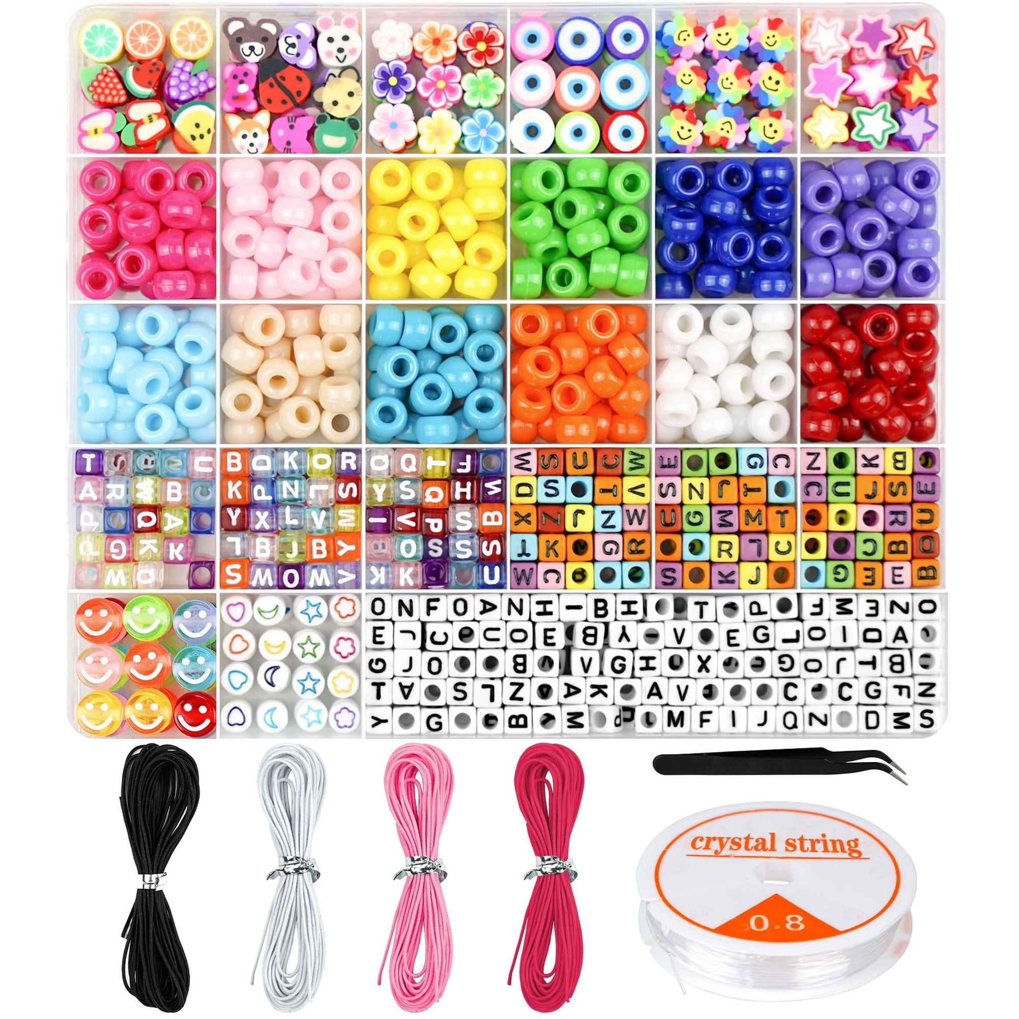Kit De Fabricación De Pulseras Dowsabel Con Cuentas Para Niñas De 6 A 12 Años