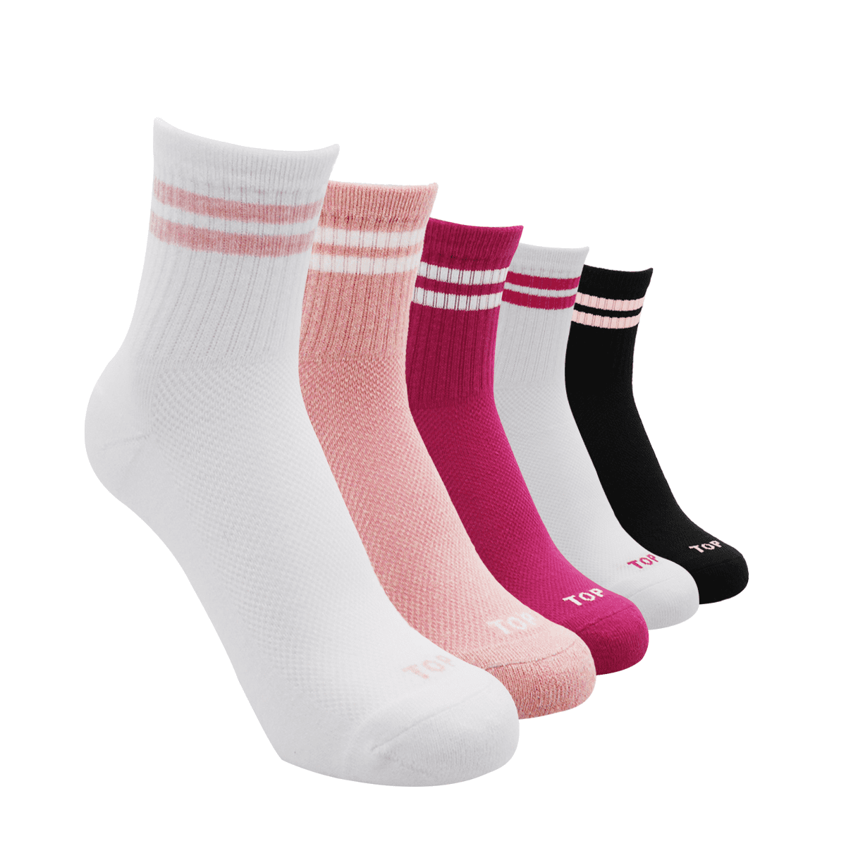 Top - Calcetines Mujer Deportivos Media Caña Pack 5 C3