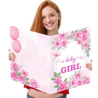 Tarjeta De Baby Shower Idealmuzik Grande Con Sobre Para Niñas