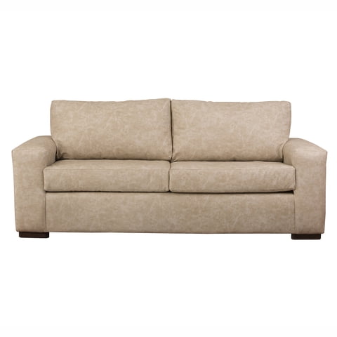Muebles América - Sofá Infinity 3 Cuerpos Cuero Auris Beige