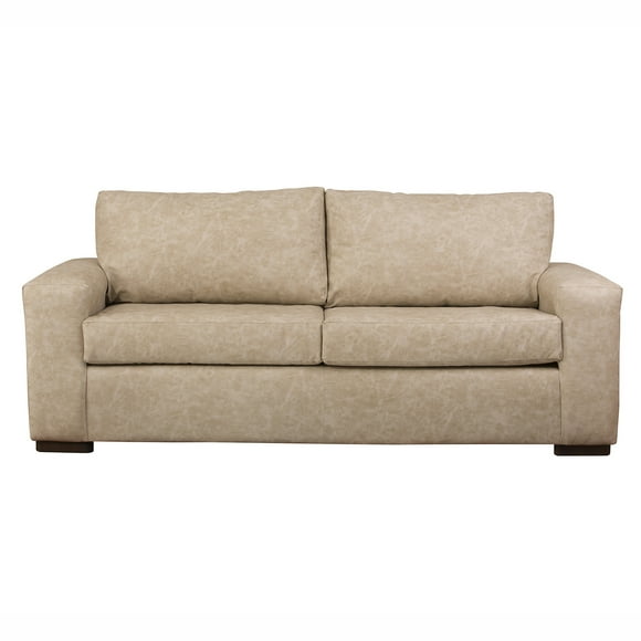 Sofá Infinity 3 Cuerpos Cuero Auris Beige