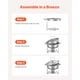 thumbnail image 2 of Juego de platos para buffet Hafing Dish VEVOR, 5 litros, 2 unidades, acero inoxidable, 2 of 3