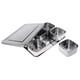 thumbnail image 1 of Contenedor de almacenamiento de acero inoxidable condimento caja para especias sal azúcar 6 rejilla, 1 of 3