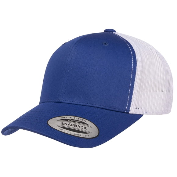 Gorra Yupoong YP Classics Retro Trucker Royal White Talla única