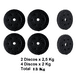 thumbnail image 4 of Pack Discos Peso 1par 2,5 Y 2pares 2kg- Total 13kg, 4 of 4