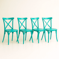 Klik Muebles - Pack 4 Sillas De Terraza O Comedor Crossback Danubio - Menta