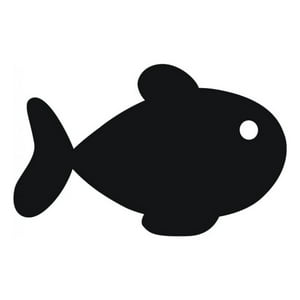 Rienda Libre Graphics - Decomural Simple Fish Under The Sea Ws-15406