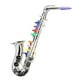 thumbnail image 4 of Mini Instrumentos De Saxofón Musical De Simulación De 8 Notas Para Ni?os A Partir De 3 A?os Plata A, 4 of 5