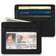 thumbnail image 1 of Tarjetero Fintie Slim minimalista con bloqueo RFID negro, 1 of 6
