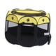 thumbnail image 2 of Corral Plegable De Tela Oxford Para Mascotas, Malla Con Cremallera Para Conejo, Gatito, Gato, Amarillo Y Negro, 2 of 5