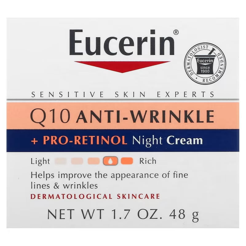 Crema Eucerin Antiarrugas Noche 48 G Mujer