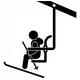 thumbnail image 1 of Decomural Ski Lift Skier Winter Sports WS-17181, 1 of 2