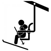 Rienda Libre Graphics - Decomural Ski Lift Skier Winter Sports Ws-17181