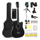 thumbnail image 1 of Guitarra electroacustica cutaway 38 con funda Negro #7, 1 of 3