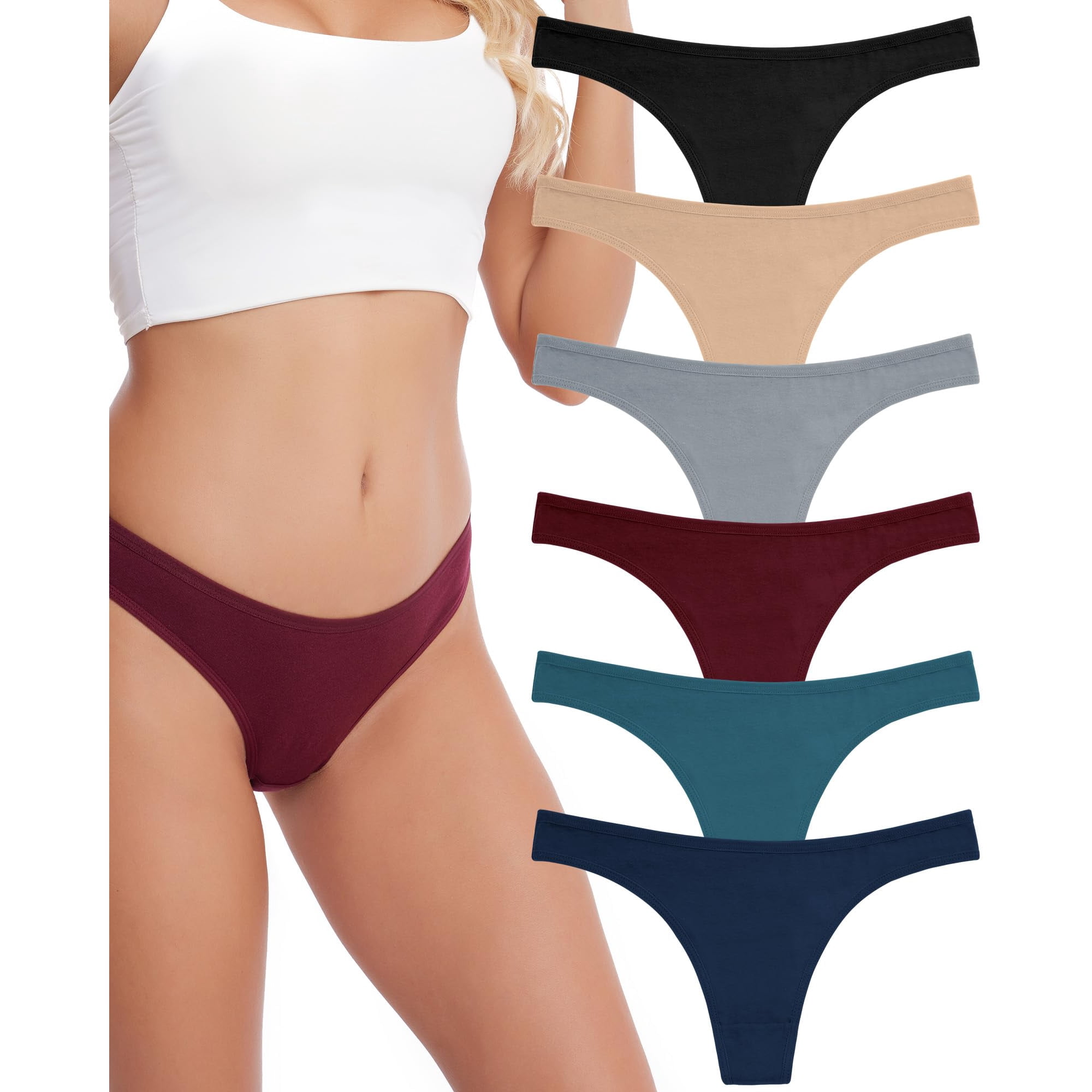 Pantalones Anzermix De Algodón Para Mujer, Paquete De 6 Unidades, Talla M