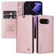 thumbnail image 1 of Funda Billetera de Cuero para Google Pixel 9A con Tarjetero y Soporte - Tapa Magnética Rosa, 1 of 6