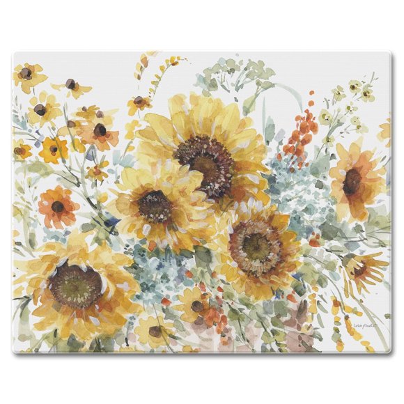Tabla de cortar CounterArt 38 cm x 30 cm Girasoles