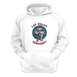 Genérico - Polerón Canguro Los Pollos Hermanos Blanco Talla S Unisex