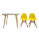 thumbnail image 3 of Mesa Blanca + 2 Sillas Eames Amarillas, 3 of 4