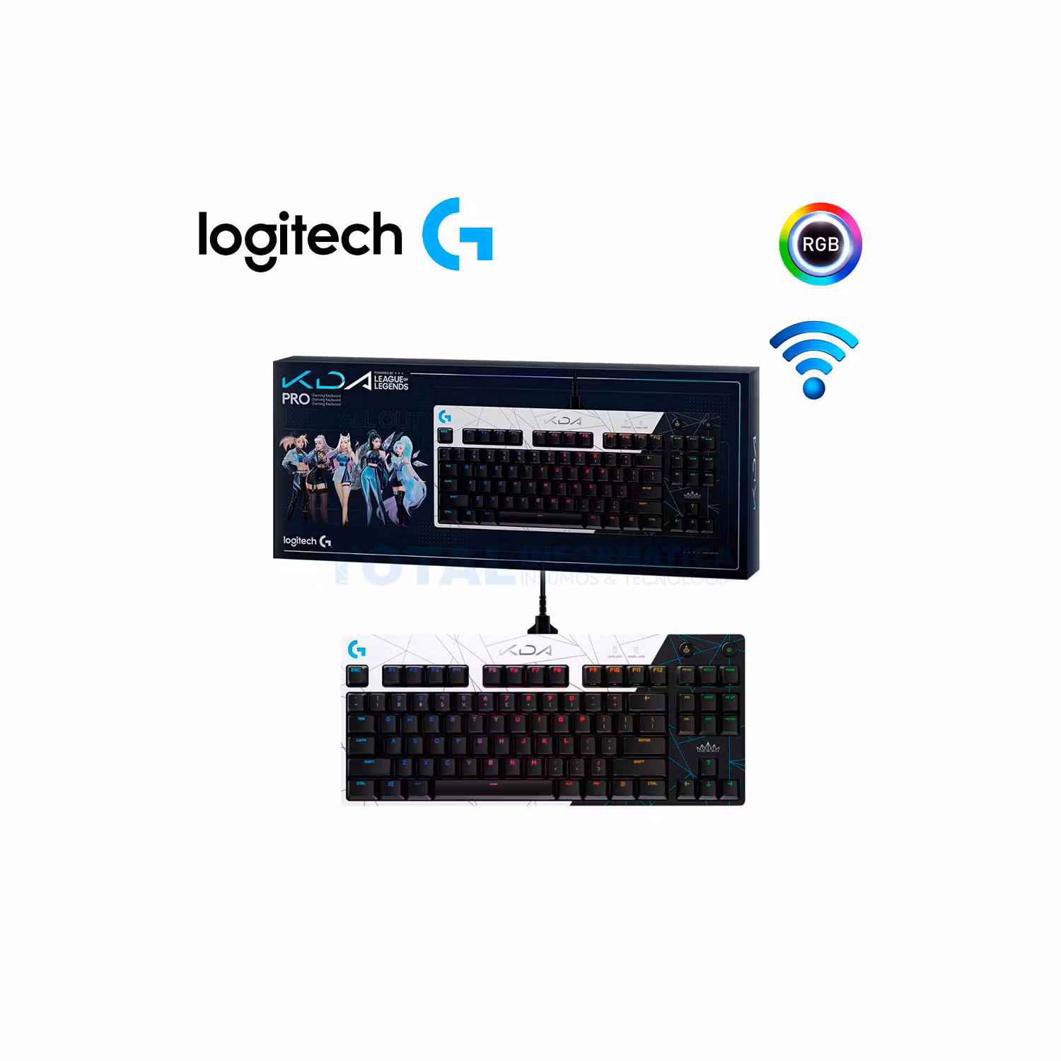 thumbnail image 3 of Teclado Gamer Mecanico Logitech G Pro Kda Lol Rgb, 3 of 4