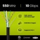 thumbnail image 2 of Cable Ethernet TRUECABLE Cat6 para exteriores de 1000 pies con Messenger Black, 2 of 7