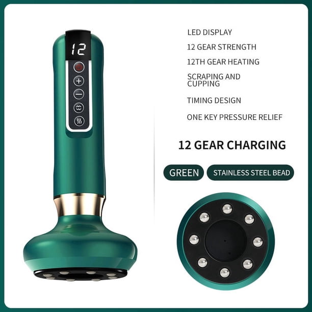 Rejuvenate Your Skin with Electric Cupping Massager Vacuum Suction Cup GuaSha and Infrared Heat Massager!