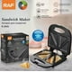 thumbnail image 2 of Maquina Sandwichera Antiadherente RAF negro, 2 of 5