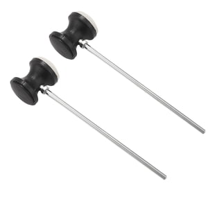 Magideal - 2X Batidor De Pedal De Tambor, Palos De Percusión De Graves Antideslizantes, Pedal De Pie De Tambor De Eje De Metal Para Reemplazo De Actualización De