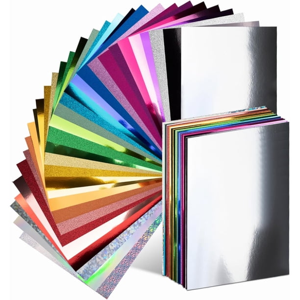 Cartulina Glitter Nitelemn, 30 hojas de 8 x 12 pulgadas