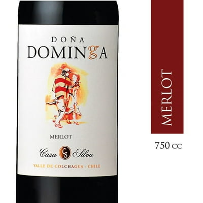 Vino Tinto Merlot Reserva Botella 750 Cc Doña Dominga