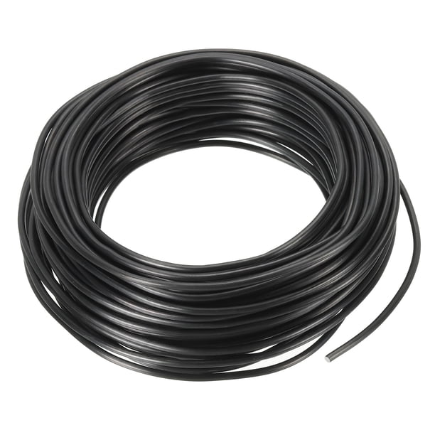 Alambre de Entrenamiento para Bonsái Uxcell, Tallos de Alambre Floral de Aluminio Anodizado para Fijación de Ramas de Jardinería Negro 2.5mm x 60ft