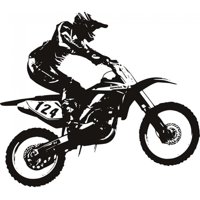 Rienda Libre Graphics - Decomural Dirt Bike Motocross Motorbike Ws-18684