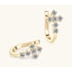 thumbnail image 5 of Aretes de Aro de Moissanita para Mujer 0.72cttw Color D Claridad VVS1 Corte Redondo Aretes de Diamante Aro Aretes de Moissanita de Plata Esterlina 925 para Mujer, 5 of 7