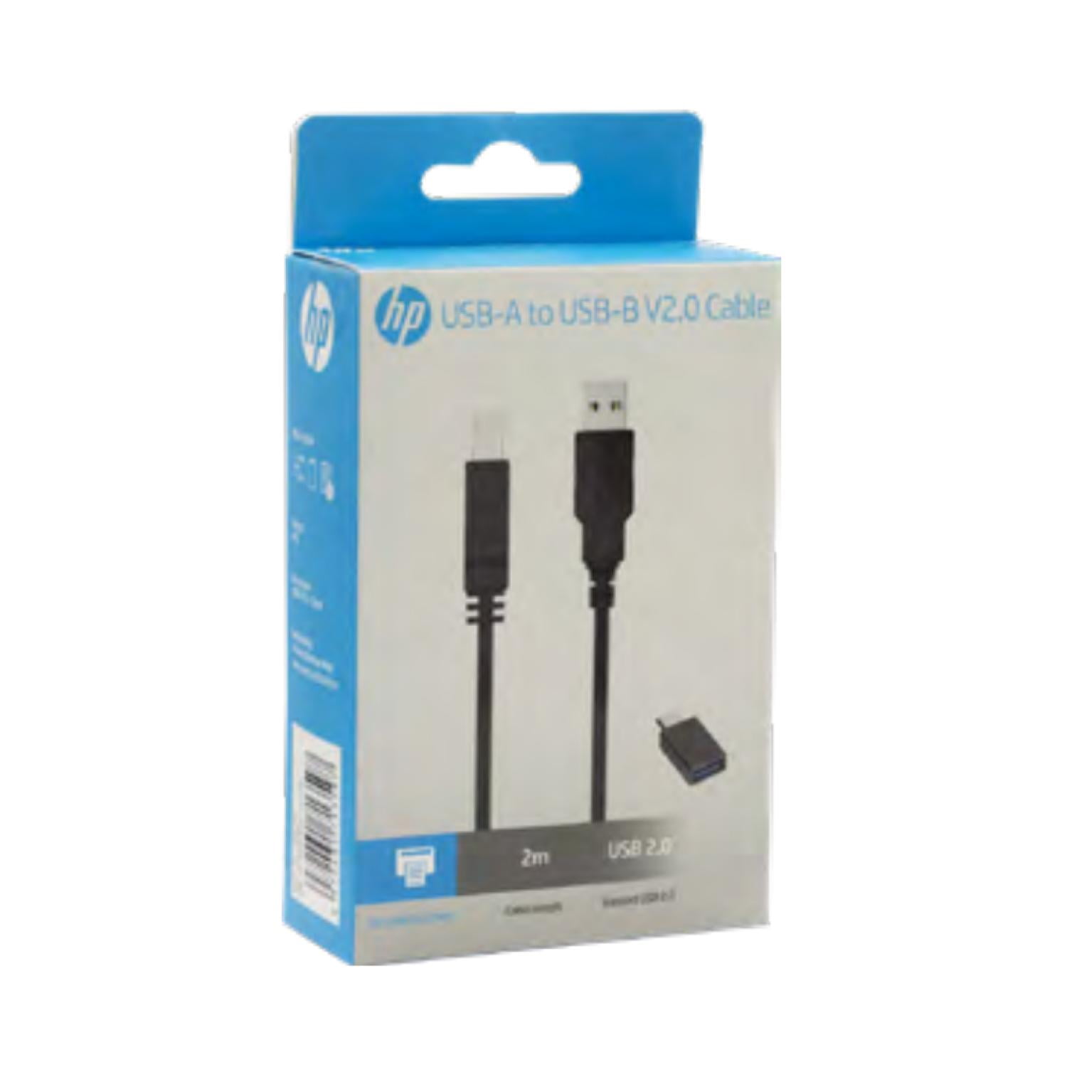 Hp - Cable De Impresora Usb Con Adaptador Otg Usb C 2mt Negro