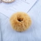 thumbnail image 5 of Paquete de 2 coleteros de pelo de conejo sintético peludo, coleteros de pelo artificial, banda elástica para el pelo, pulseras, accesorios para coletas, color rosa intenso., 5 of 8