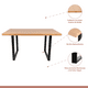 thumbnail image 3 of Comedor Estilo Industrial 160x90 Madera Clara + 6 sillas Tolix Negras con asiento de madera Clara, 3 of 8