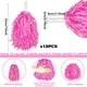thumbnail image 2 of 18 pompones rosados de animadora con mango tipo bastón, 13 pulgadas, 2 of 3