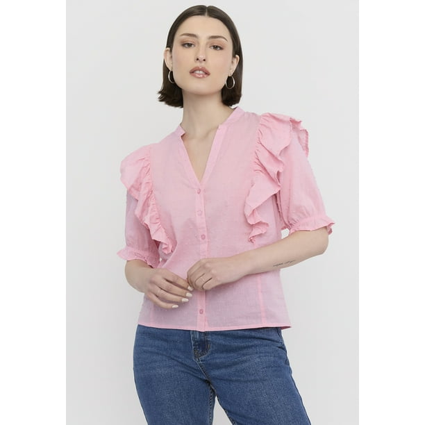 Blusa Mujer Plumeti Rosado Corona