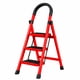 thumbnail image 1 of Escalera De Tijera Metálica Roja 3 Peldaños Plegable Hogar, 1 of 4