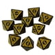 thumbnail image 5 of 10 Uds. Dados De 15mm Dados De Acrílico Para Juegos De Fiesta Juego De Dados De 8 Caras Para Fiesta KTV Amarillo, 5 of 5