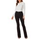 thumbnail image 2 of INSPIRE CHIC Blusa de Manga Larga con Cuello Volante para Mujer de Regreso a Clases Día de San Valentín L Blanco Negro-Puntos, 2 of 8
