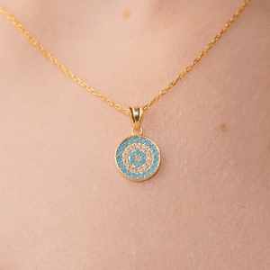 By Turquía - Collar Goz Turkuaz D Plata 925