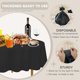thumbnail image 4 of Mantel desechable redondo negro 213 cm D&Z – Pack de 12 unidades, 4 of 7