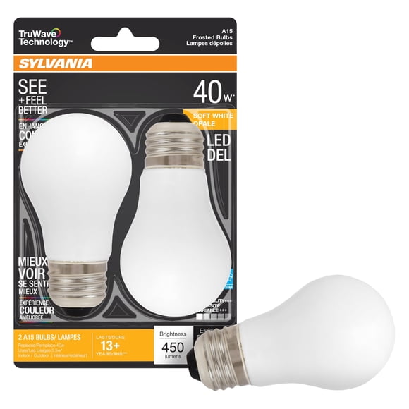 Bombilla LED TruWave 40W para ventilador de techo LEDVANCE SYLVANIA – paquete de 2