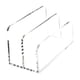 thumbnail image 4 of Organizador De Archivos De Clasificador De Correo Acrílico 2 Para La Oficina Del Cuaderno De Cartas, 4 of 5