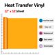thumbnail image 2 of Vinilo Termoadhesivo RENLI·TONG 30 cm × 3 m Naranja HTV para plancha, 2 of 7