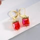 thumbnail image 1 of Shiny Zircon Stone Hoop Drop Earrings 925 Silver Plated Party Holiday Decor For Women Girls Gift 1Pair, 1 of 5