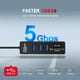 thumbnail image 5 of Hub 3 Puertos Multi Usb Adaptador Con Lector De Tarjeta SD, 5 of 6