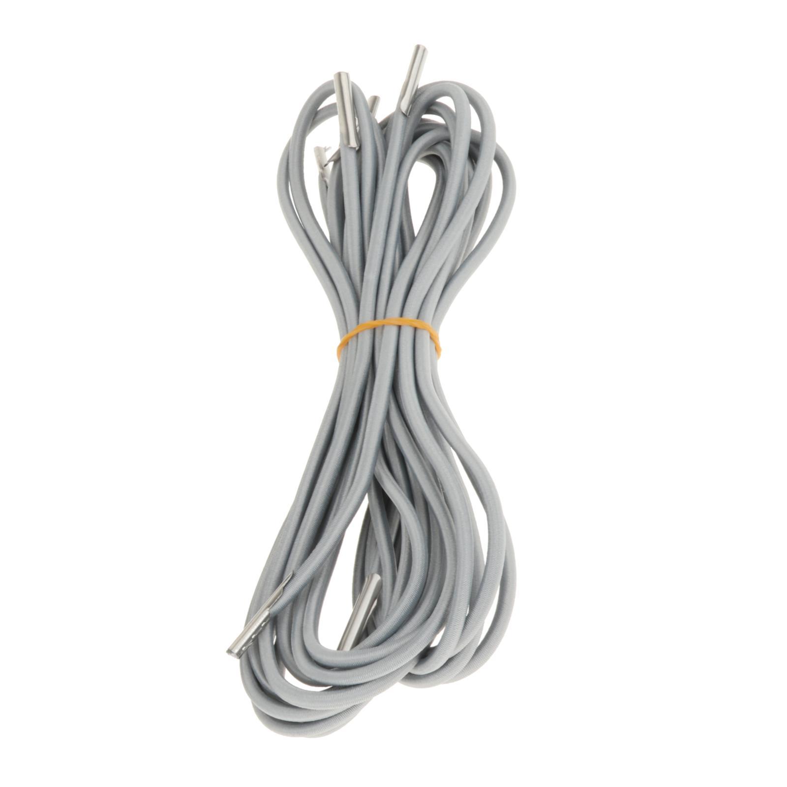 Magideal - 4 Uds. Cable De Repuesto Para Silla, Cables De Reparación Para Silla, Cable Reclinable, Cables De Repuesto Para Silla Bungee, Silla De Patio Trasero Gris-Plata